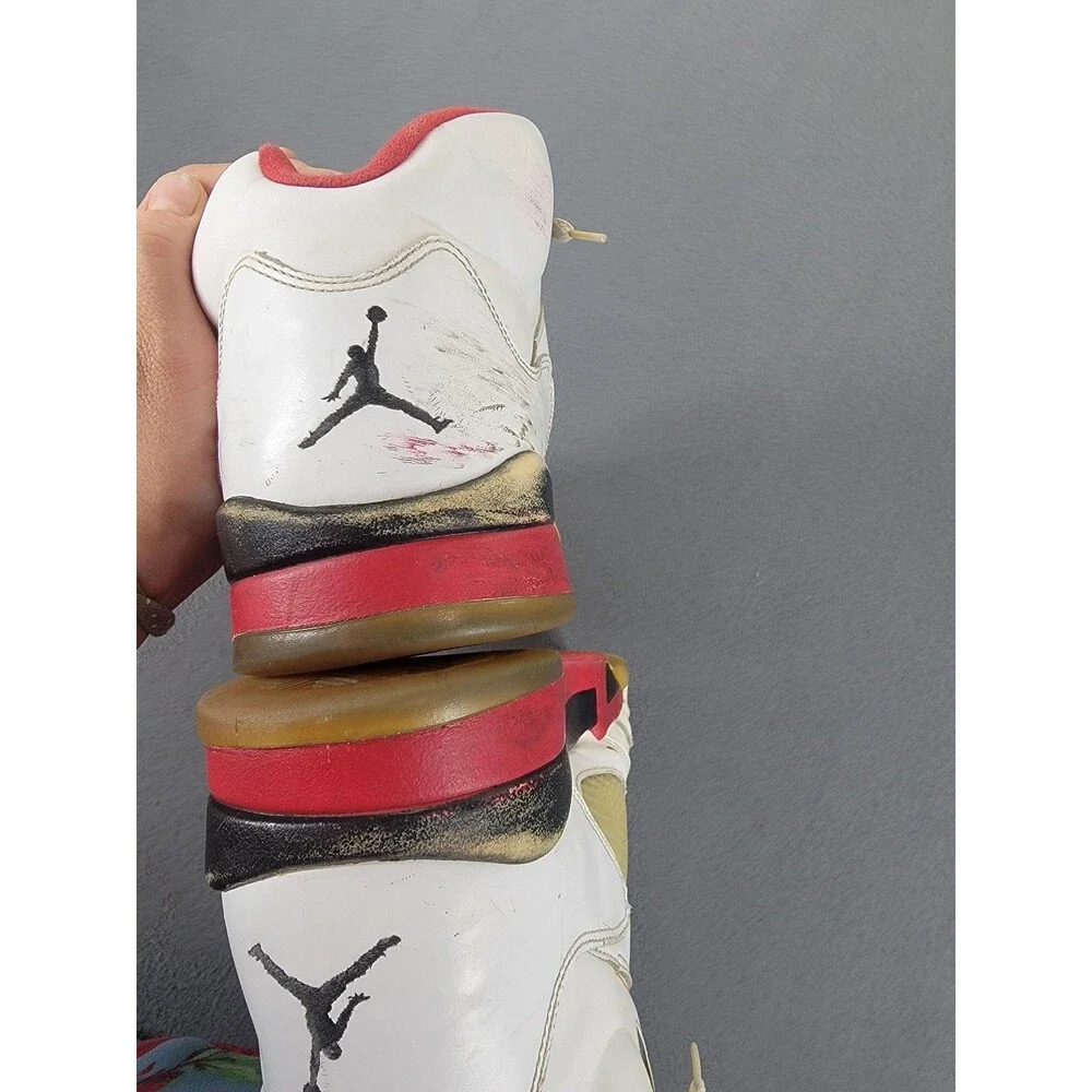 Nike Air Jordan 5 Retro Fire Red Shoes‎ Mens Size 14 136027-120 OG